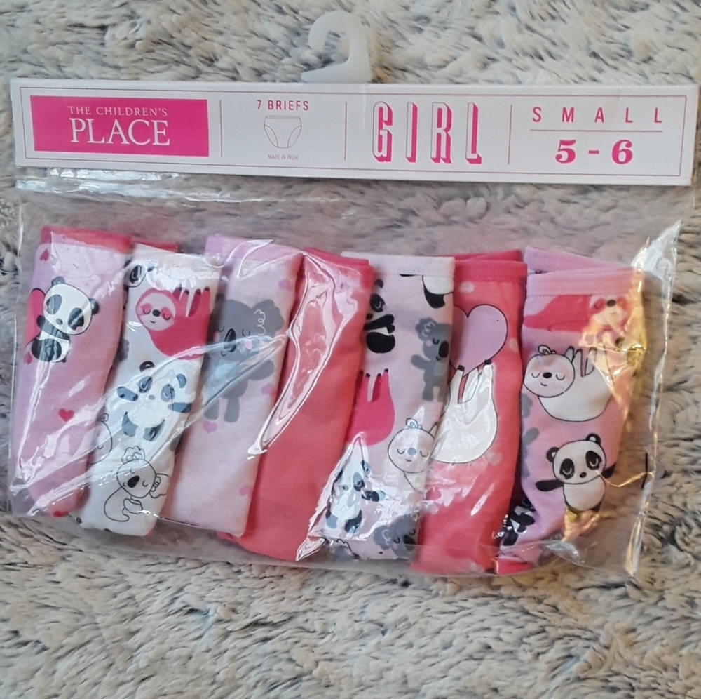 7 Piece Animal Toddler Girl Panties 5T-6T